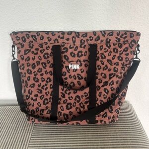 PINK Victoria's Secret Animal Print Large Tote Bag / Duffle